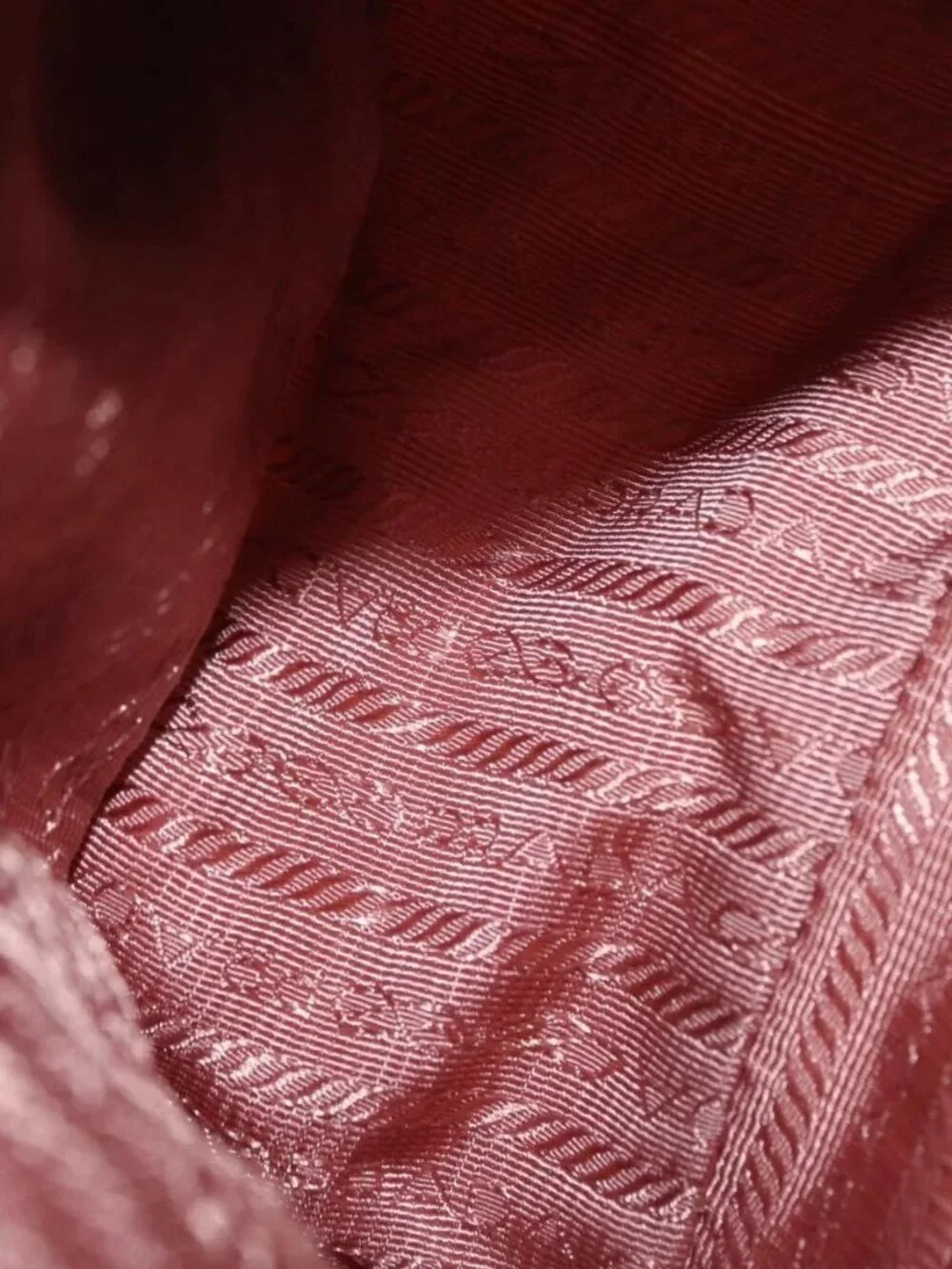 PRADA Shoulder Bag Nylon Beige Silver Auth 169041 - Picture 12 of 16